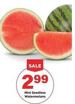 Stater Bros Mini seedless watermelons offer