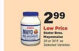 Stater Bros Stater bros mayonnaise offer
