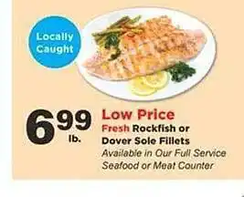Stater Bros Rockfish or dover sole fillets offer