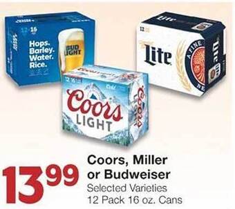 United Supermarkets Coors, miller or budweiser offer