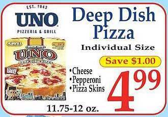 Market Basket Deep dish pizza offer