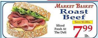 Market Basket Roast beef offer