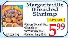 Market Basket Margaritaville breaded shrimp offer