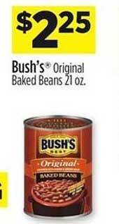 Dollar General Bush's original baked beans offer