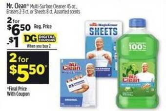 Dollar General Mr. clean offer