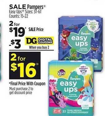 Dollar General Pampers offer