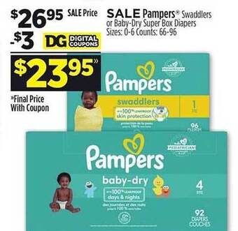 Dollar General Pampers offer