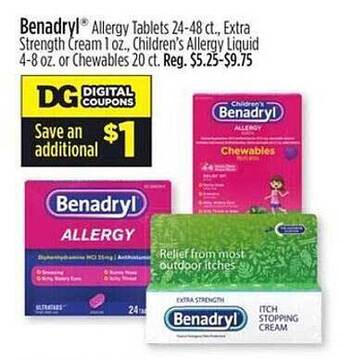 Dollar General Benadryl offer