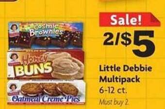 Family Dollar Little debbie multipack offer