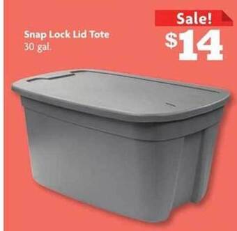 Family Dollar Snap lock lid tote offer