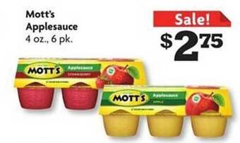 Family Dollar Mott's applesauce offer