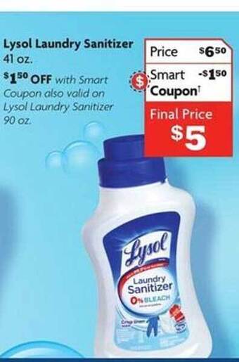 Family Dollar Lysol laundry sanitizer offer