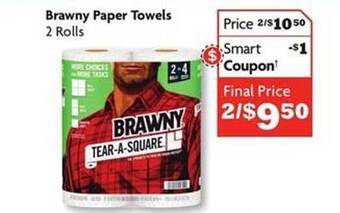 Family Dollar Brawny paper towels offer
