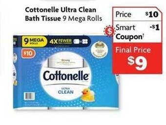 Family Dollar Cottonelle ultra clean bath tissue offer