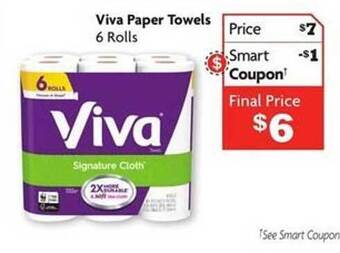 Family Dollar Viva paper towels offer