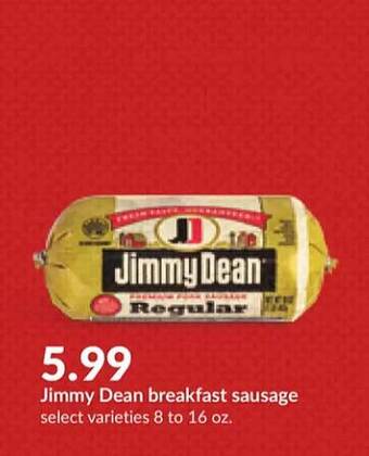Hy-Vee Jimmy dean breakfast sausage offer