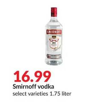 Hy-Vee Smirnoff vodka offer