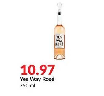 Hy-Vee Yes way rosé offer
