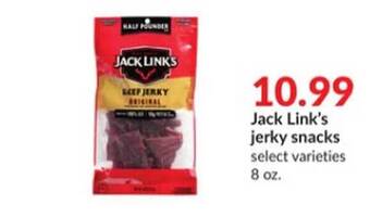 Hy-Vee Jack link's jerky snacks offer