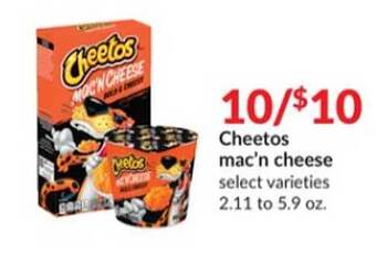 Hy-Vee Cheetos mac'n cheese offer