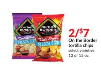 Hy-Vee On the border tortilla chips offer