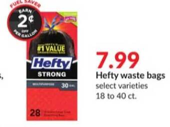 Hy-Vee Hefty waste bags offer