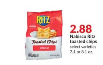 Hy-Vee Nabisco ritz toasted chips offer