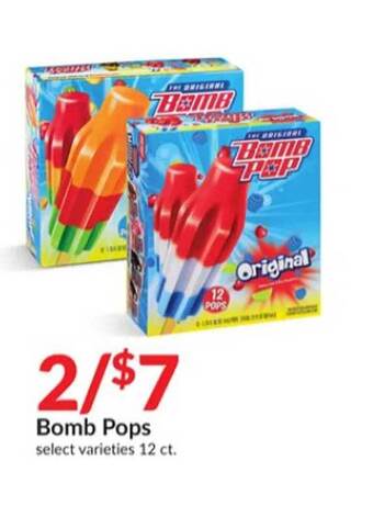 Hy-Vee Bomb pops offer