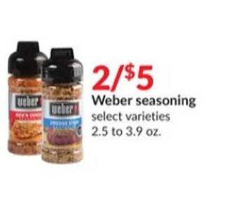 Hy-Vee Weber seasoning offer