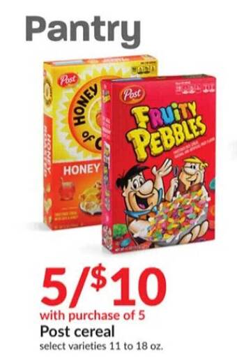 Hy-Vee Post cereal offer