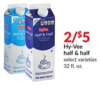 Hy-Vee Hy-vee half & half offer