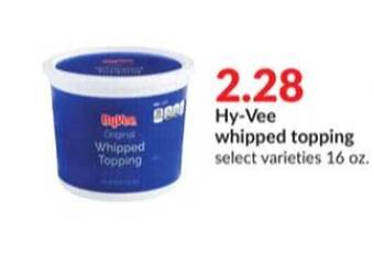 Hy-Vee Hy-vee whipped topping offer