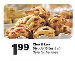 Stater Bros Cleo & leo strudel bites offer
