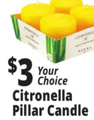 Ocean State Job Lot Citronella votive offer