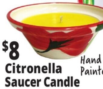 Ocean State Job Lot Citronella saucer candle offer