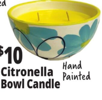Ocean State Job Lot Citronella bowl candle offer