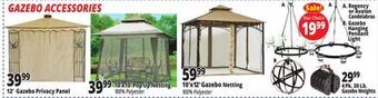 Ocean State Job Lot Gazebo accessories offer