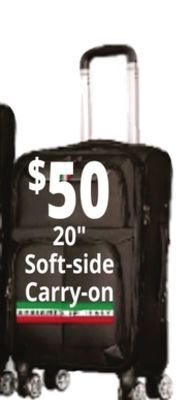 Ocean State Job Lot 20" soft-side carry-on luggage offer