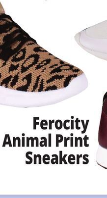 Ocean State Job Lot Ferocity animal print sneakers offer