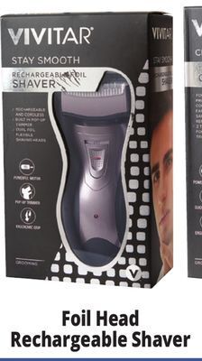 Ocean State Job Lot Vivitar stay smooth rechargeable foil shaver offer