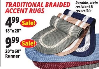 Ocean State Job Lot Classic reversible braided accent rug offer