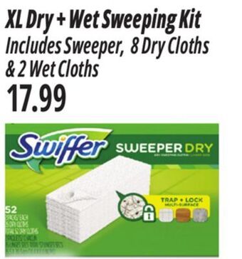 Ocean State Job Lot Xl dry + wet sweeping kit offer