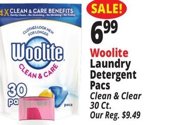 Ocean State Job Lot Woolite laundry detergent pacs offer
