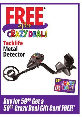 Ocean State Job Lot Tacklife metal detector offer