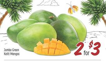 Sprouts Farmers Market Jumbo green keitt mangos offer