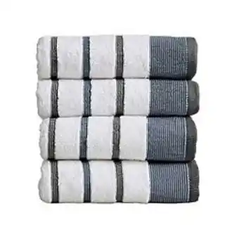 Kohl's Great bay home 4-pack luxury turkish cotton stripe hand towel set offer