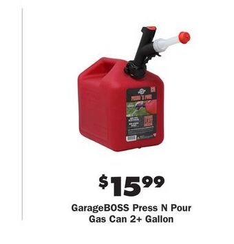 Advance Auto Parts Garageboss press n pour gas can 2+ gallon offer