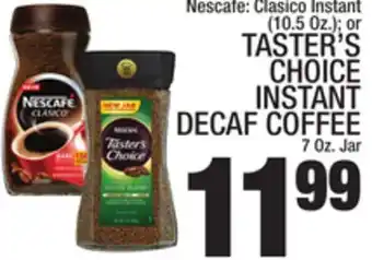 C Town Taster's choice instant decaf coffee offer