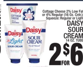 C Town Daisy sour cream 14 oz. tube offer