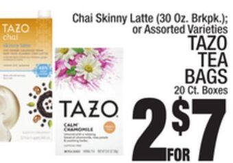 C Town Tazo tea bags offer